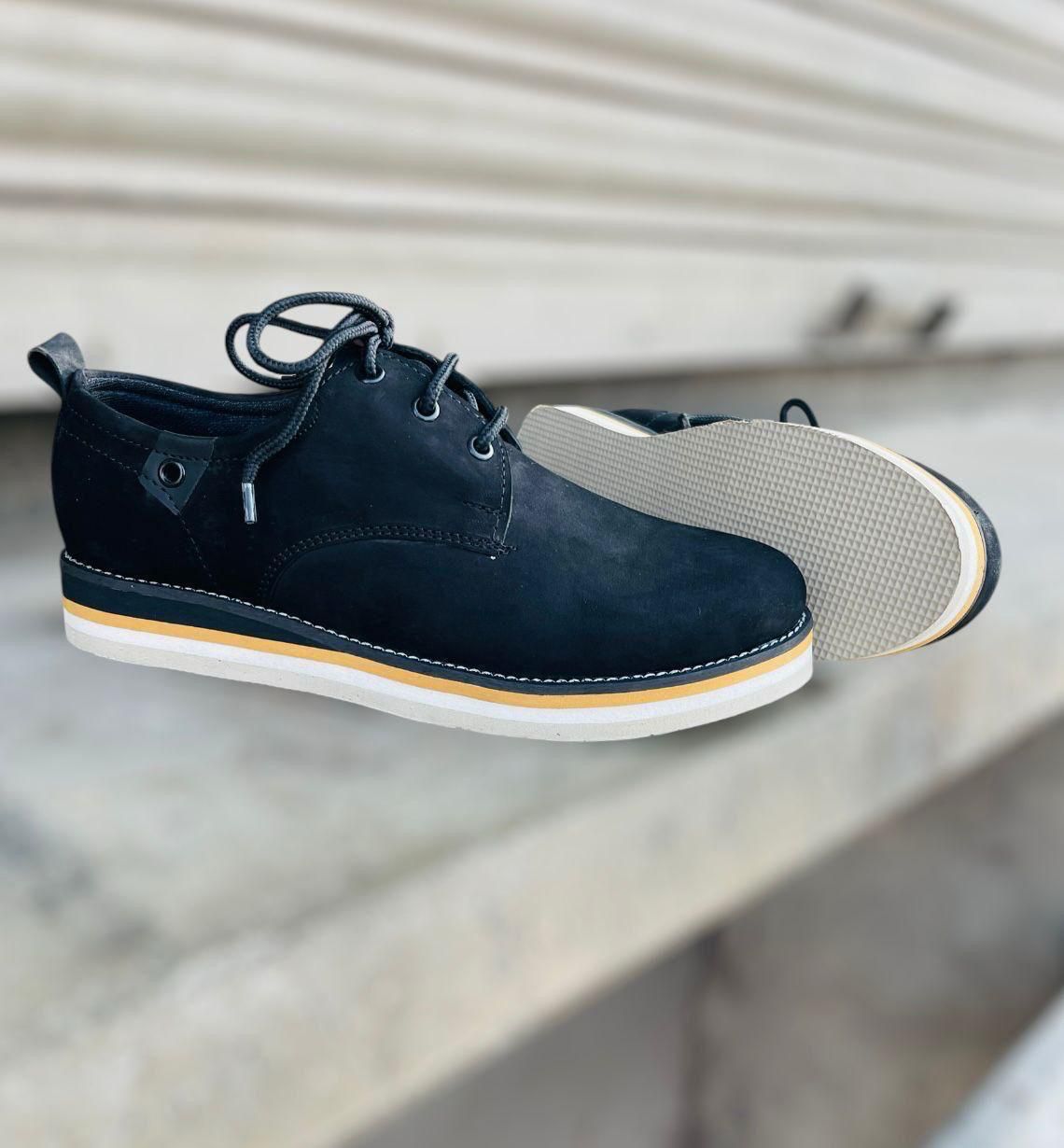 Desirable Colours Men's Casual Lace Shoes in Nubuck Leather With Ultra Comfort Layers Sole