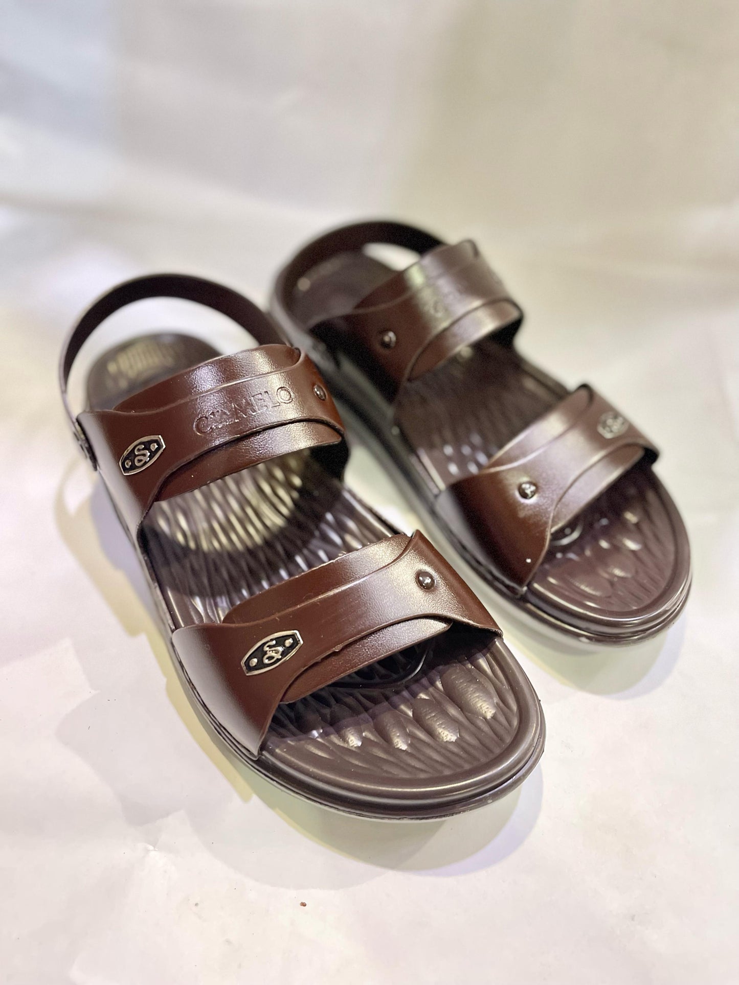 Brown Handmade Leather Comfortable Sandals for Eid Collection